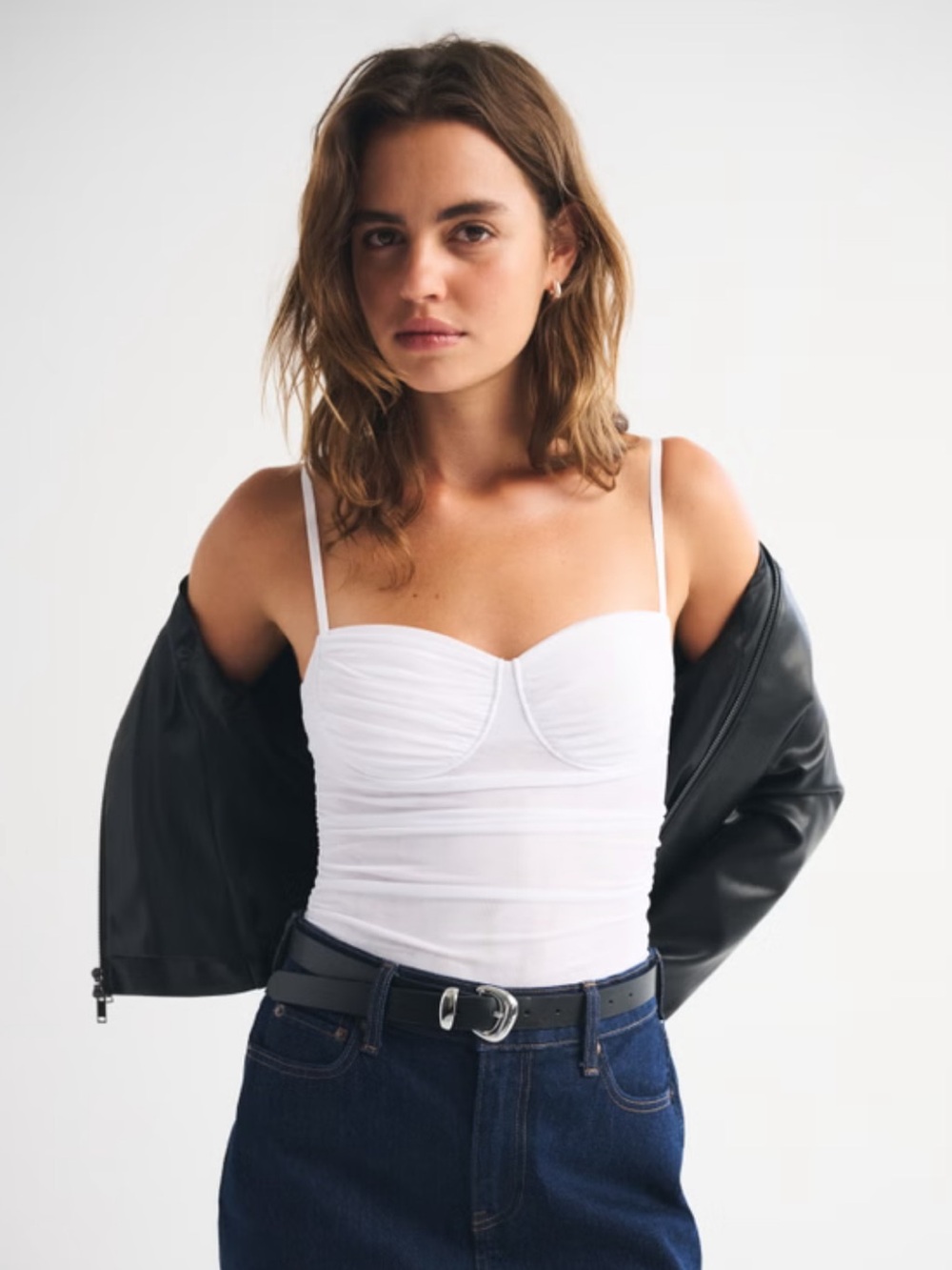 Abercrombie & Fitch mesh bra free body suit